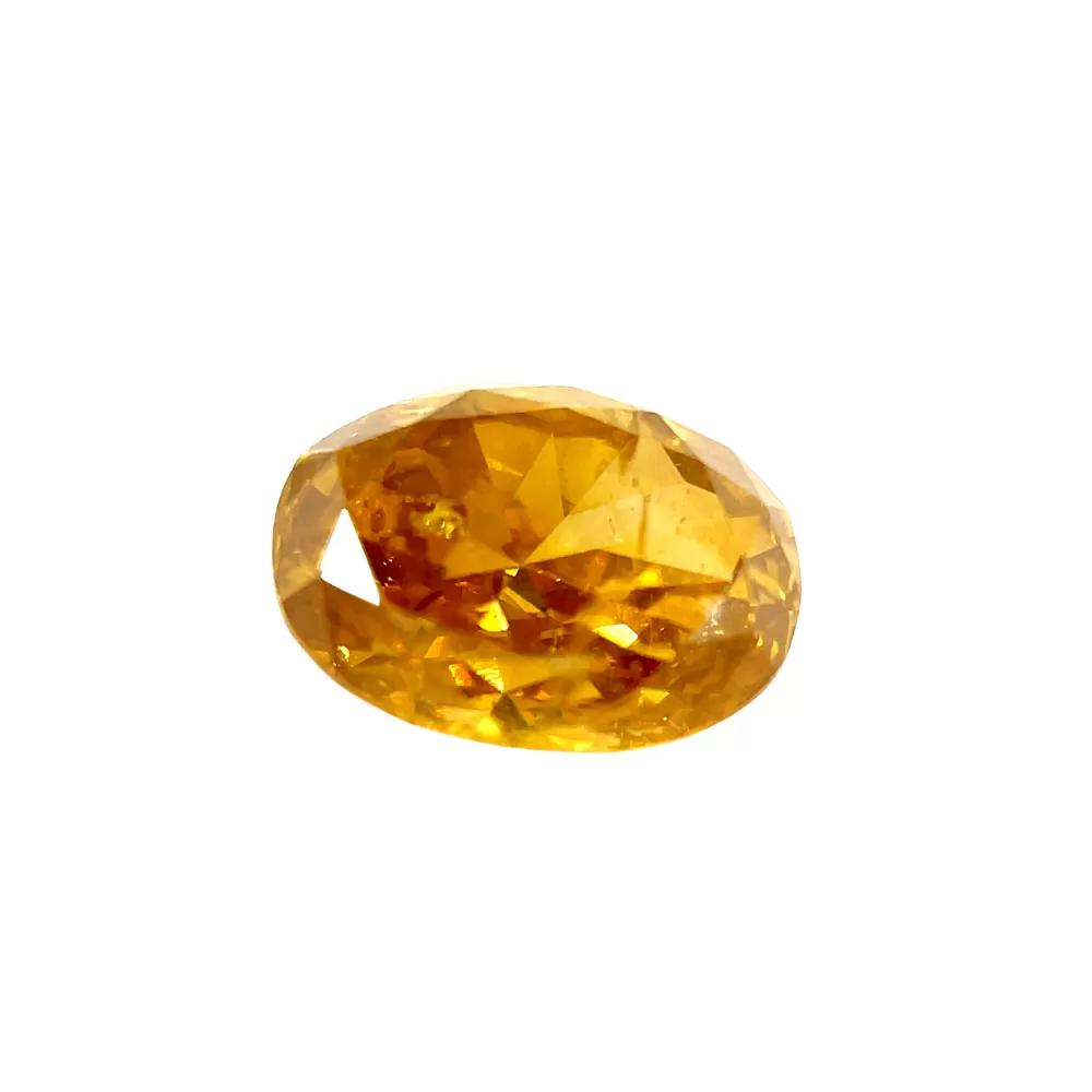 Diamante Fancy Deep Brownish Orangy Yellow (1.17 ct).